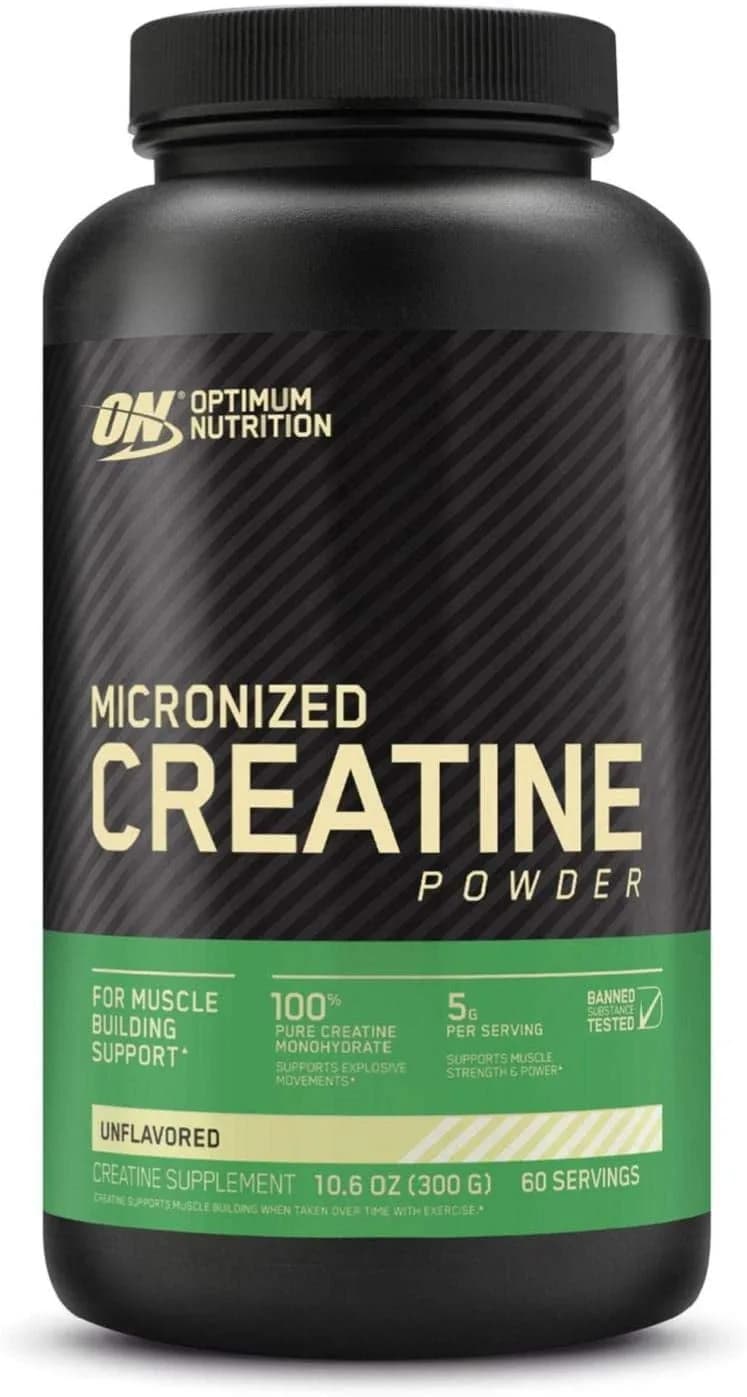 Optimum Nutrition Micronized Creatine Monohydrate Powder, Unflavored (300 g)