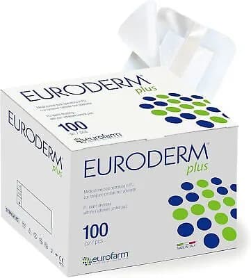 Euroderm Plus Clear Adhesive Island Wound Dressing, 2-3/8 x 2-3/4 in