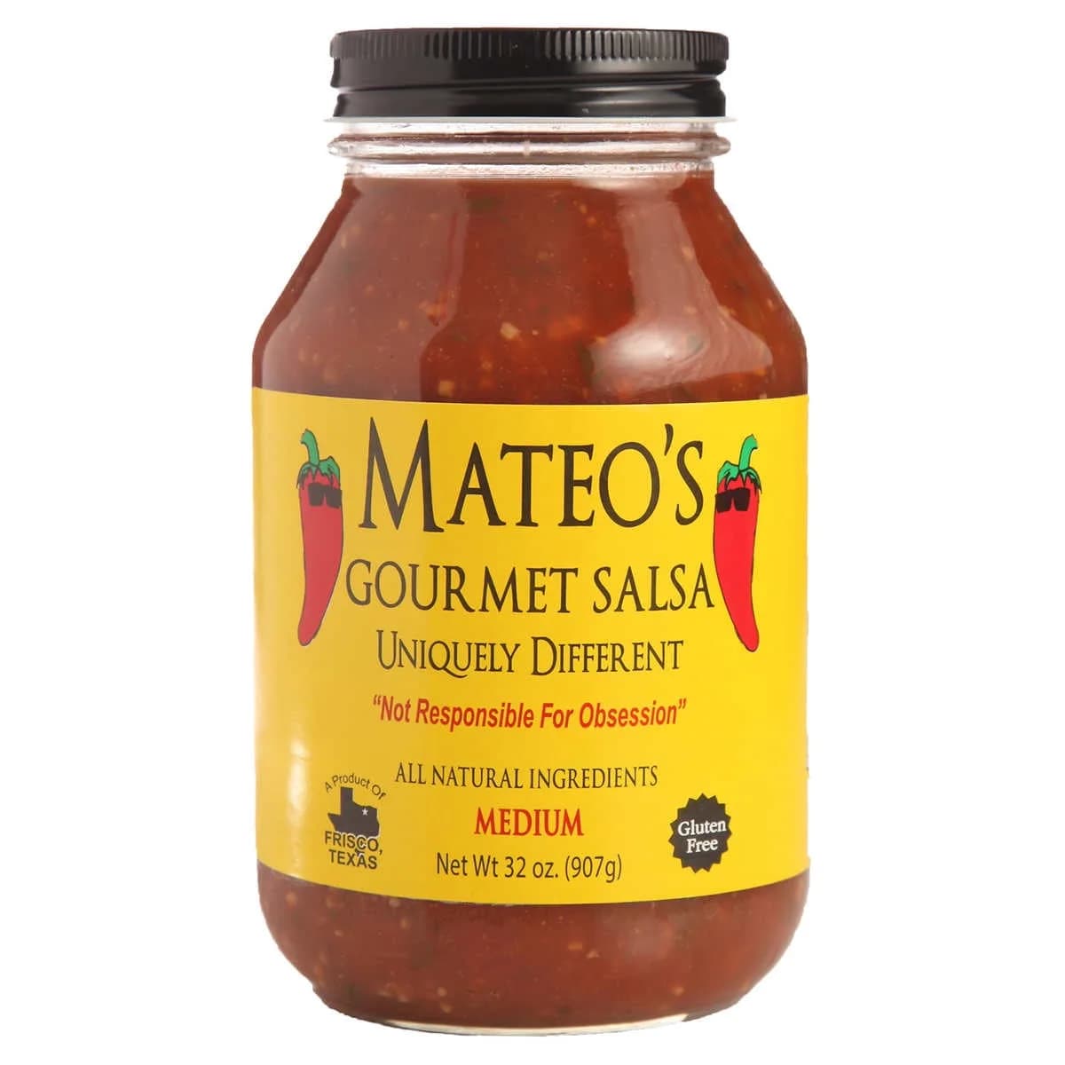Mateo's Salsa Gourmet Medium (Media), 32 oz