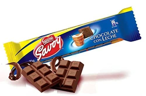 Chocolate de Leche Savoy, Hecho en Venezuela, 12 Unidades (30g c/u)