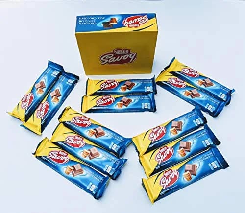 Chocolate con Leche Savoy, 30g (Paquete de 12), Producto de Venezuela