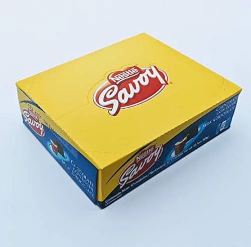 Chocolate con Leche Savoy, 30g (Paquete de 12), Producto de Venezuela