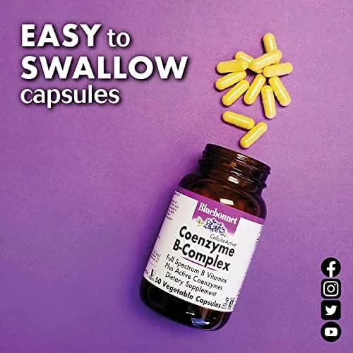 Bluebonnet CoEnzyme B-Complex 100 Caps & Zeaxanthin Plus Lutein 60 Softgels Bundle