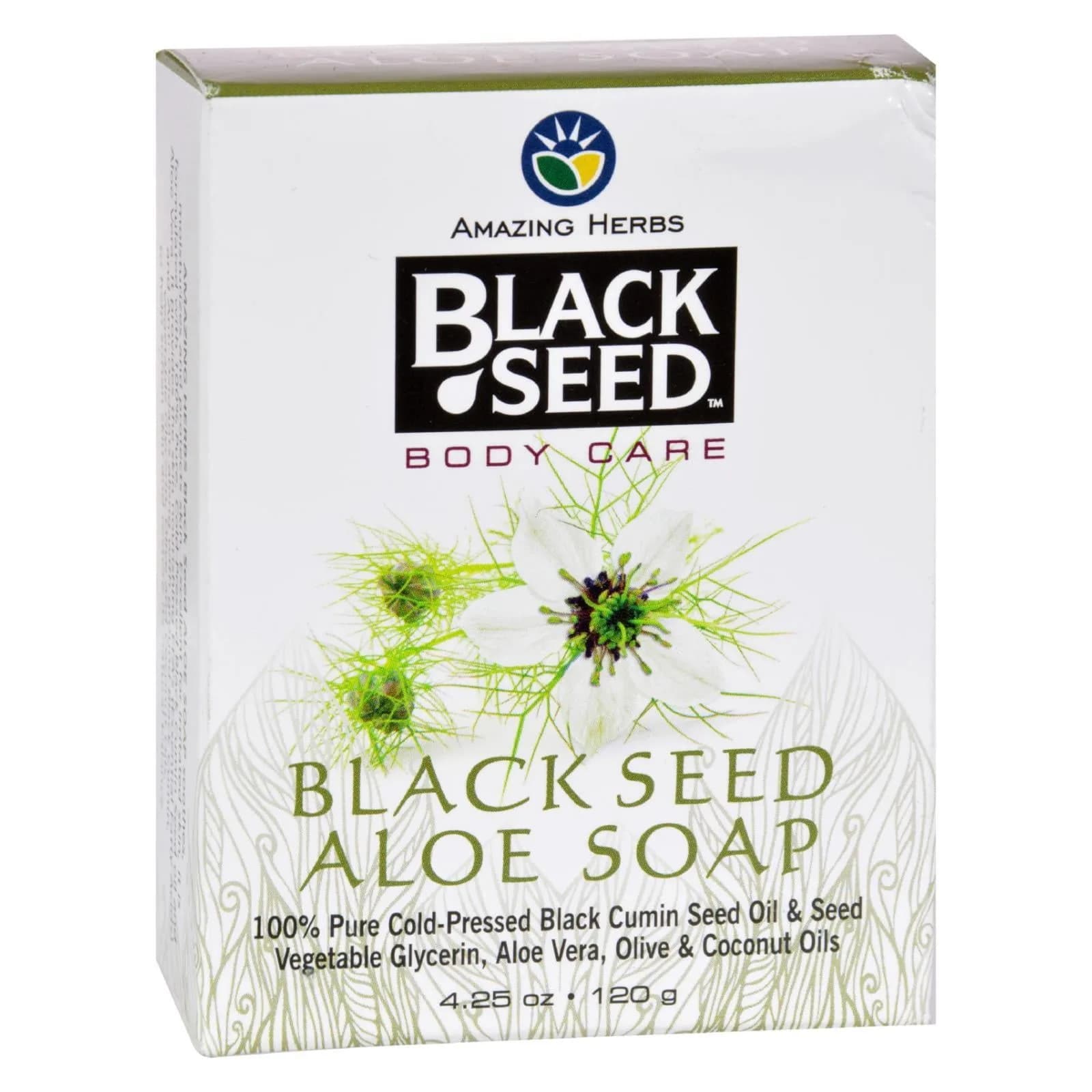 Black Seed Bar Soap, Aloe, 4.25 Ounce