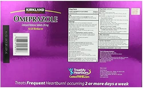 Kirkland Signature Omeprazol 20mg (42 Tabletas) + Optifiber Fibra Prebiotica en Polvo