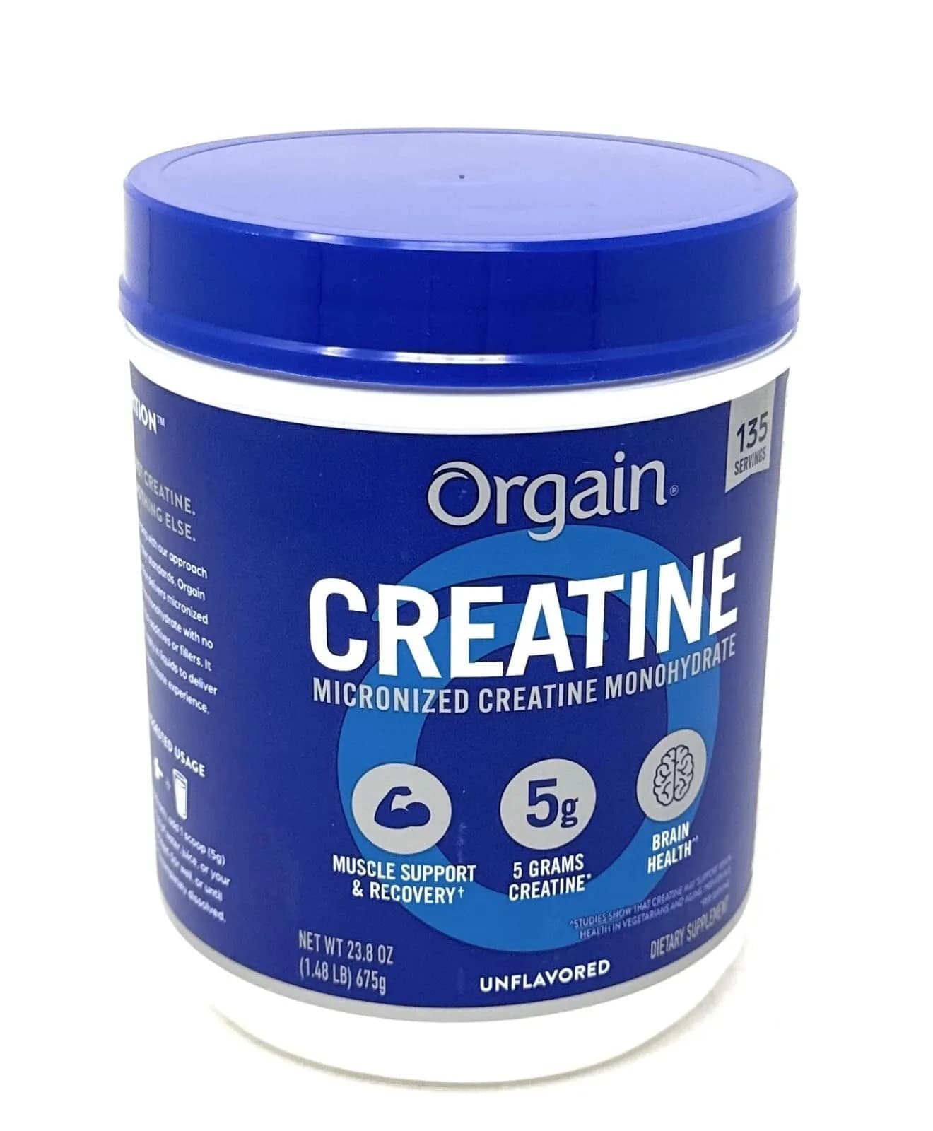 Orgain Micronized Creatine Monohydrate Powder, Unflavored, 1.48 lbs