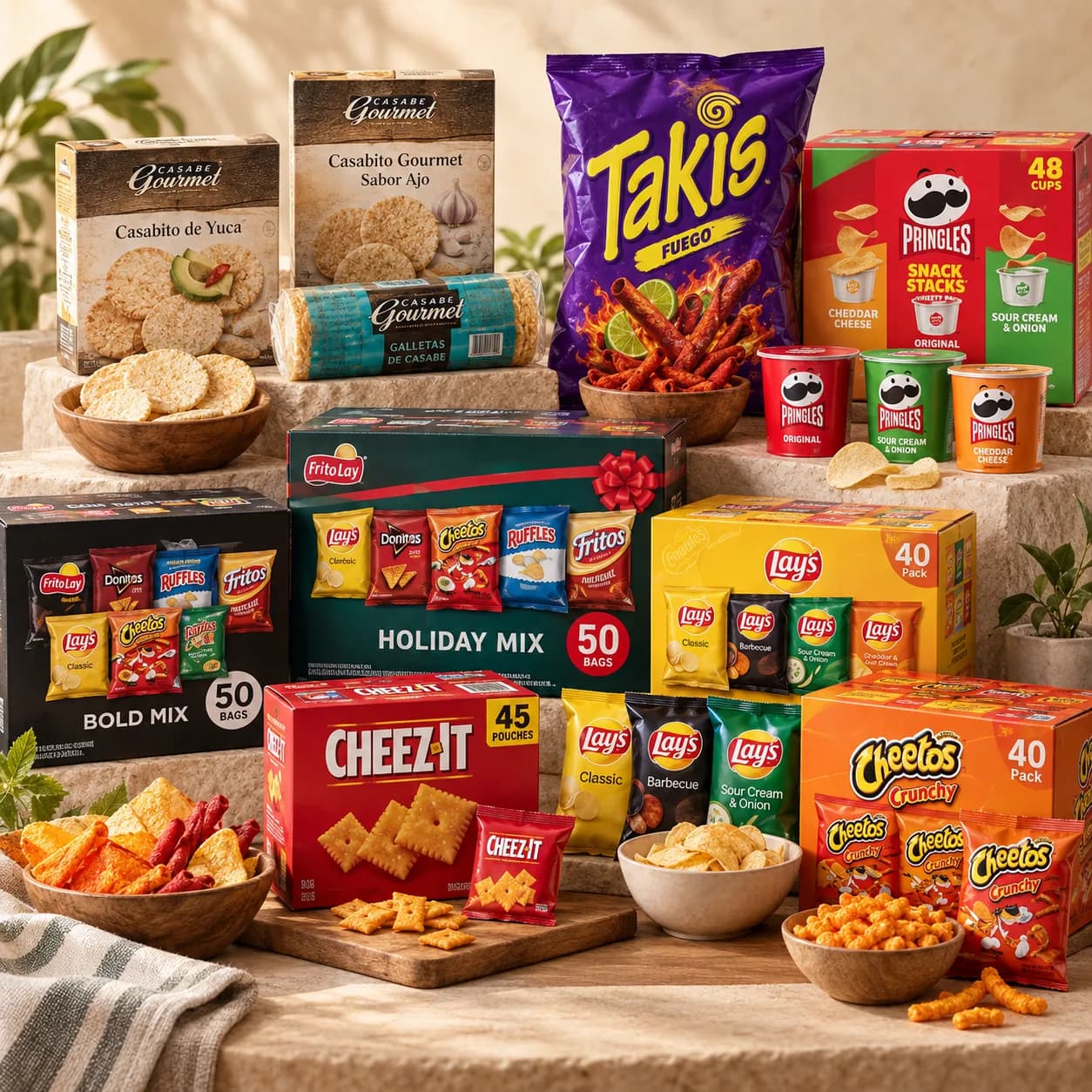 Papas y Galletas Saladas