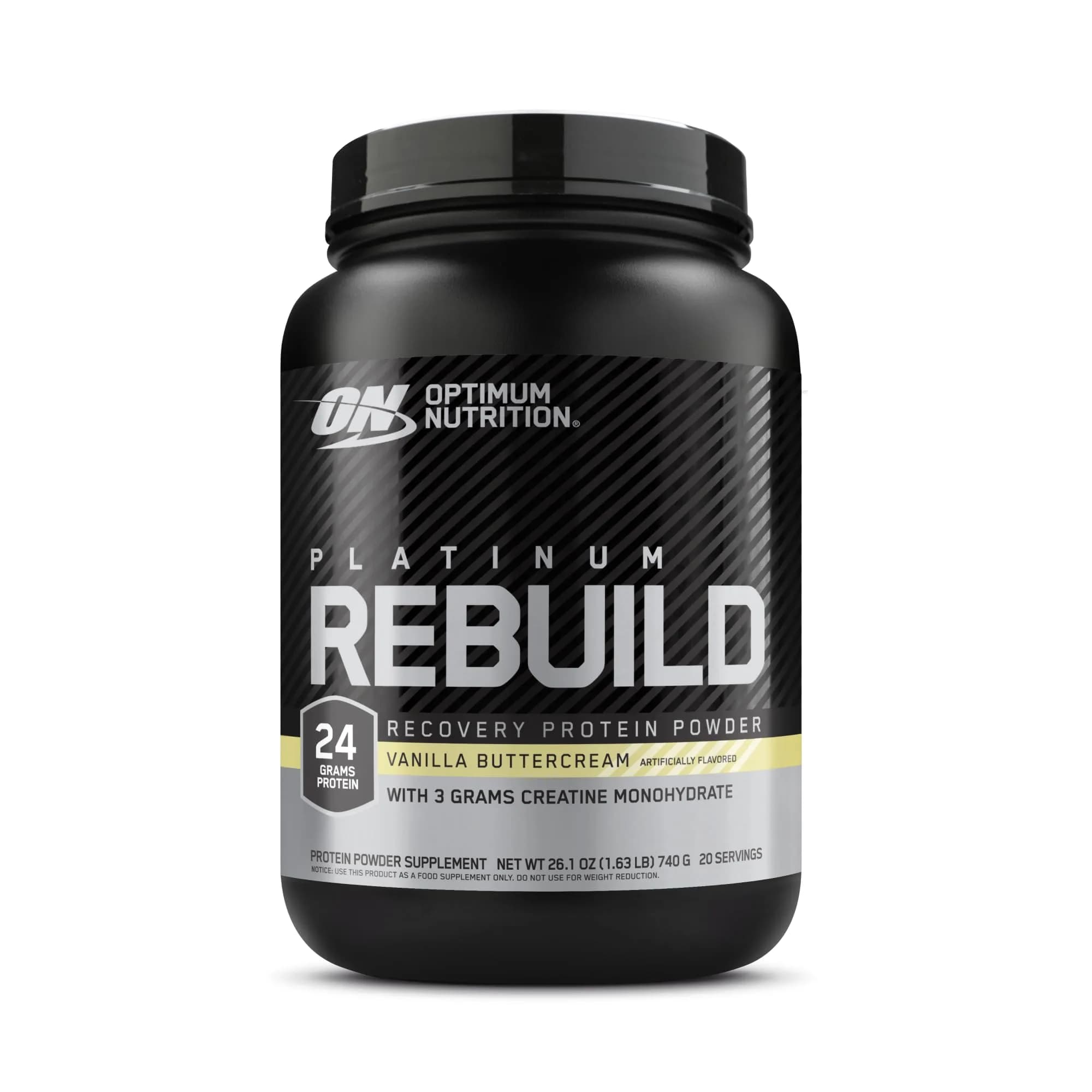 Optimum Nutrition Platinum Rebuild Protein Powder, Vanilla Buttercream, 1.5 lb
