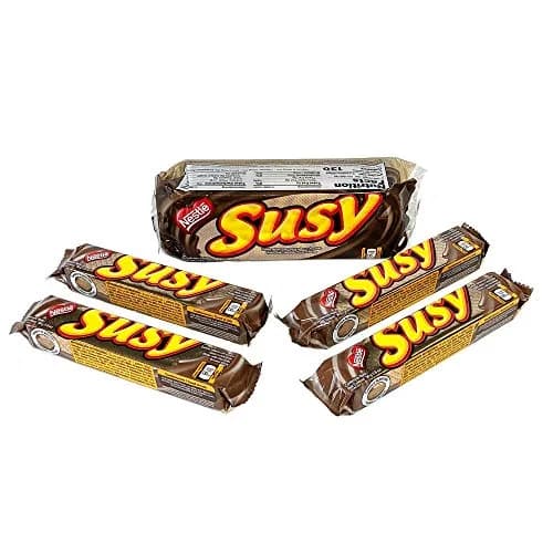 Nestle Susy Maxi Galletas de Wafer Rellenas de Chocolate (4 Pack, 50 g c/u)