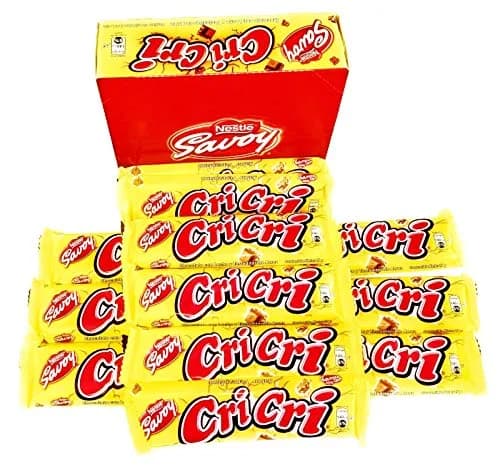 Chocolate Cri-Cri, Barras Crujientes Venezolanas, 12 x 27g