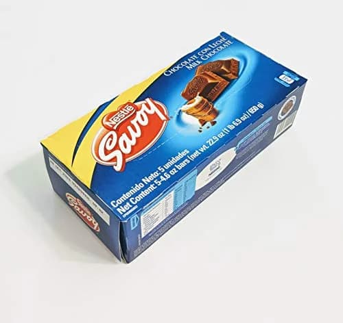 Chocolate de Leche Savoy Venezolano – 5 Pack (130g c/u)