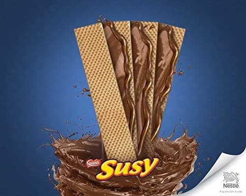 Galletas Wafer Nestle Susy Maxi Rellenas de Chocolate, 16 unidades