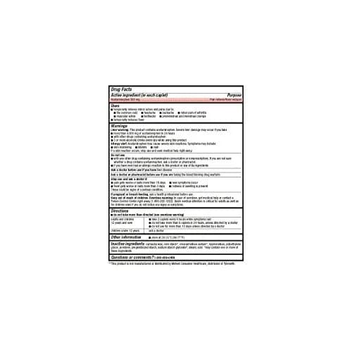 Acetaminofén Member's Mark 500 mg, Calmante para el Dolor, 1200 Caplets
