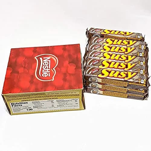 Galletas Susy Maxi Rellenas de Crema de Chocolate, 18 Unidades (Paquete de 2)