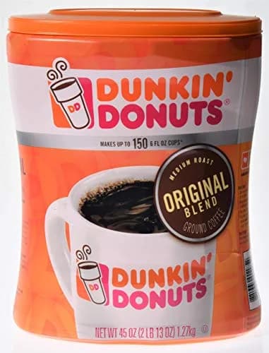 Dunkin' Original Blend Medium Roast Ground Coffee, 45 oz