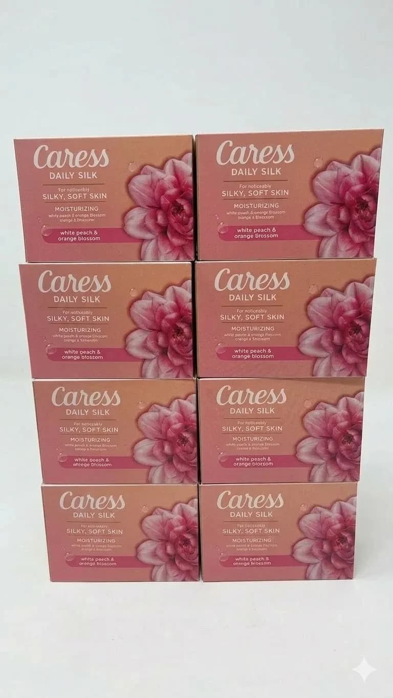 Caress Daily Silk Moisturizing Beauty Bar, 3.75 oz, 8 Count