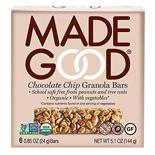 MadeGood Chocolate Chip Granola Bars, 2 Pack (12 Bars)