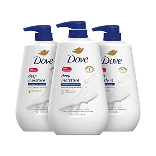 Dove Deep Moisture Body Wash with Pump, For Dry Skin (30.6 oz, 3-Pack)
