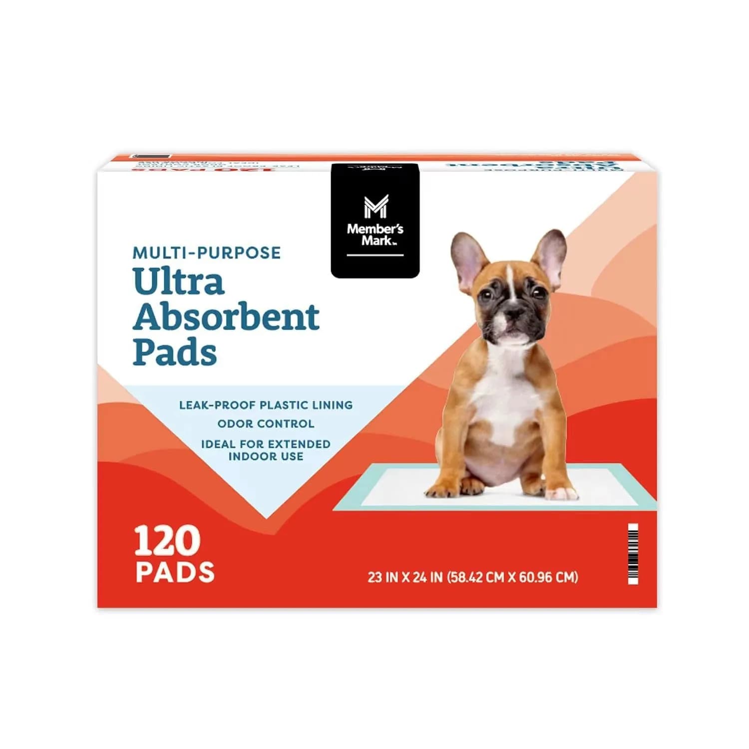 Almohadillas de Entrenamiento Ultra Absorbentes Member's Mark, 23" x 24" (120 Unidades)