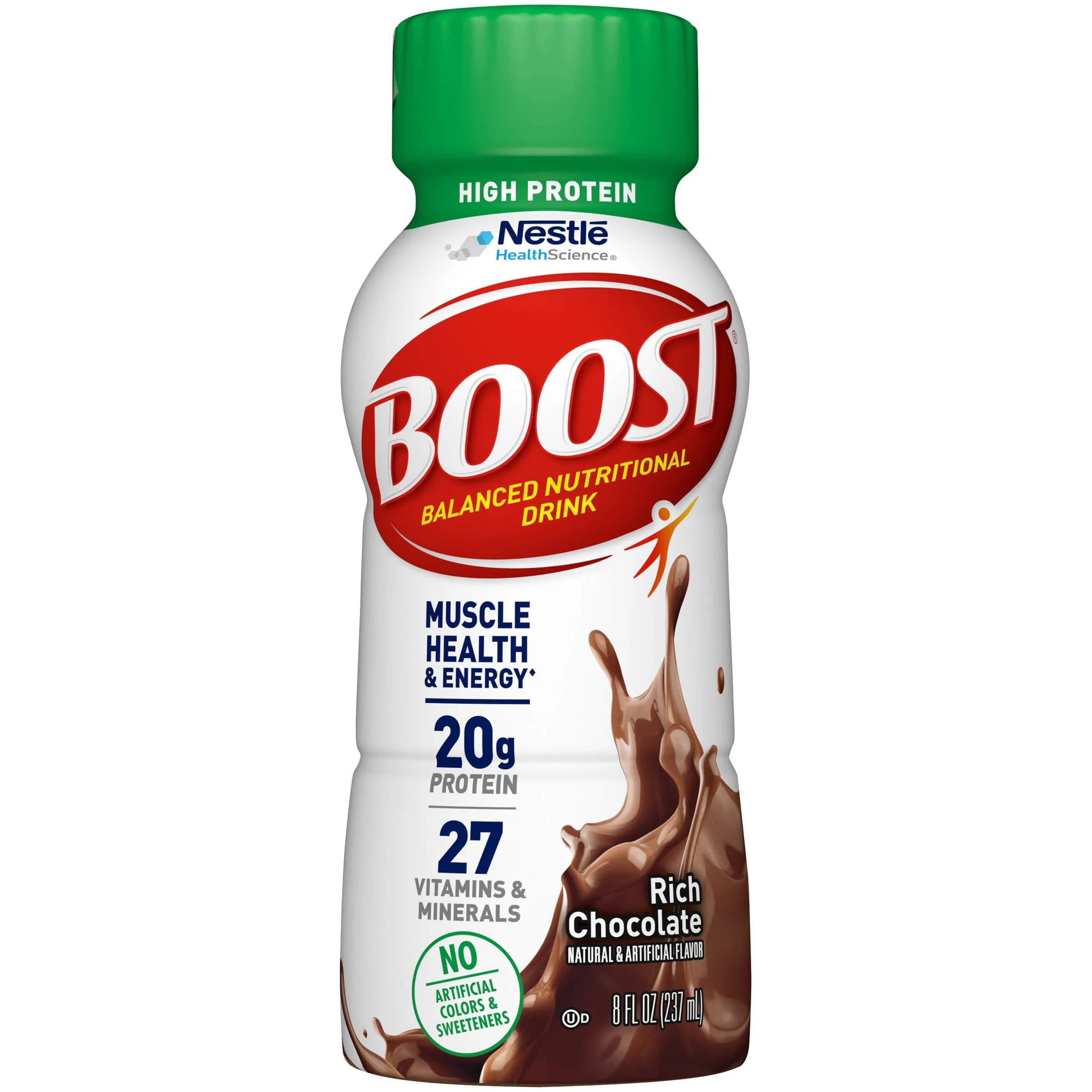 BOOST Bebida Nutricional Alta en Proteína, Chocolate (Paquete de 6)