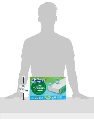Repuestos de Paños Húmedos Swiffer Sweeper, Open Window Fresh, 32 Unidades (Paquete de 2)