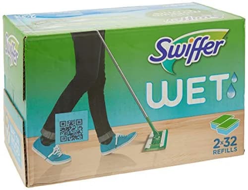 Repuestos de Paños Húmedos Swiffer Sweeper, Open Window Fresh, 32 Unidades (Paquete de 2)