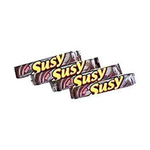Galletas Susy Maxi Rellenas de Crema de Chocolate, Snack Venezolano (2 Paquetes de 4, 8 en Total)