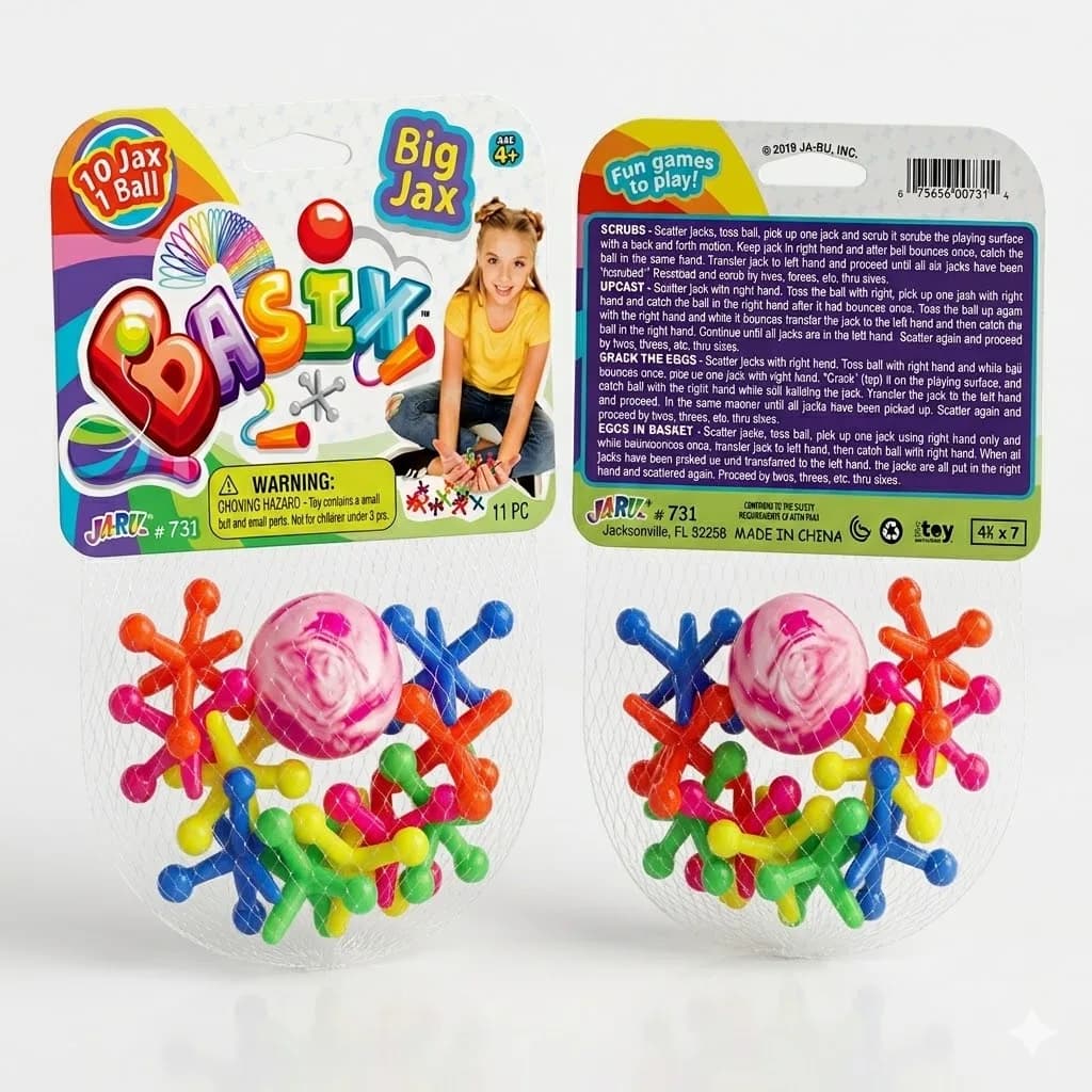 Ja-Ru Rainbow Jax Classic Jacks Game Set