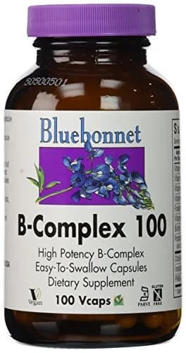 Bluebonnet Nutrition B-Complex 100 mg, 100 Vegetable Capsules