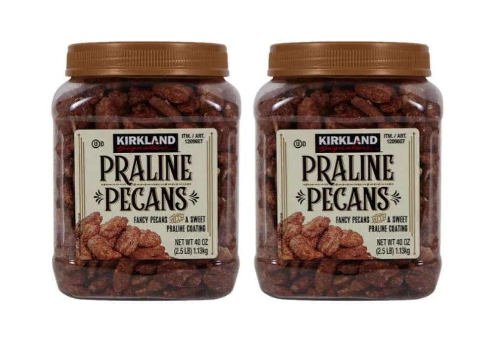 Nueces Pecanas Praliné Kirkland, 2.5 lb (Paquete de 2)