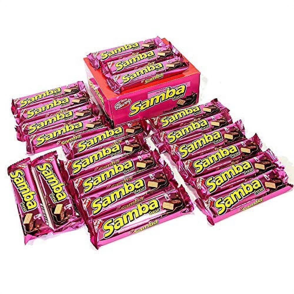 Samba Fresa Galletas Cubiertas de Chocolate