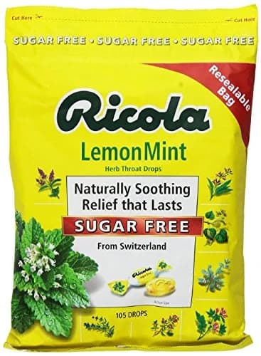Pastillas Herbales Ricola Limón y Menta Sin Azúcar