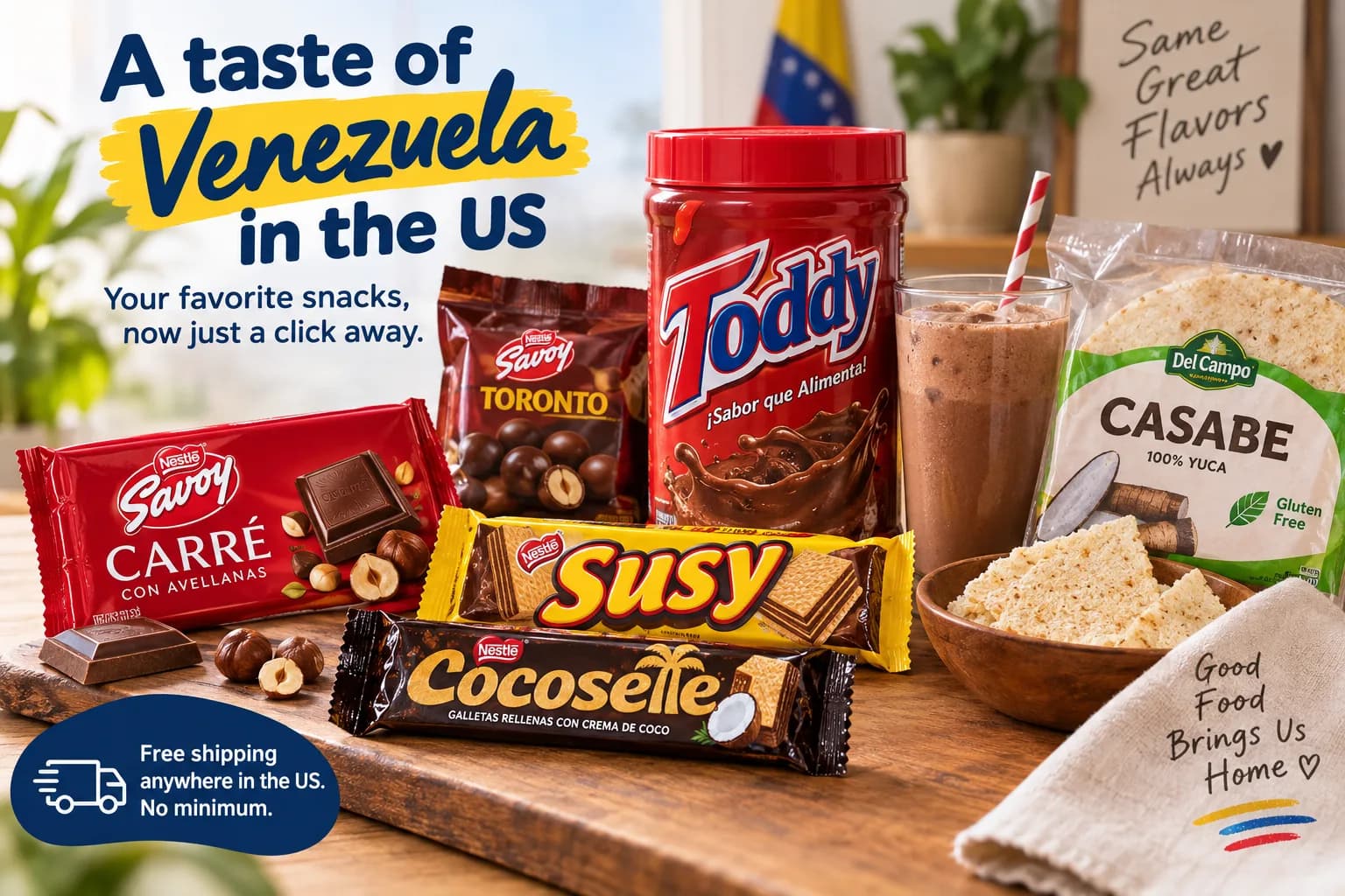 Venezuelan Snacks in the US: Where to Buy Savoy, Susy, Toddy and Casabe