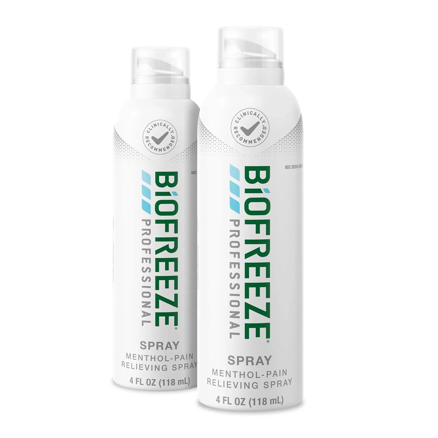 Biofreeze Professional Menthol Pain Relief Spray, 4 fl oz (2-Pack)