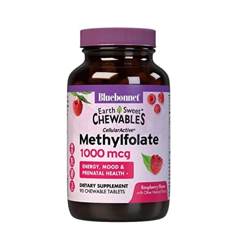 Bluebonnet EarthSweet Cellular Active Methylfolate 1000 mcg Chewable - 90 Tablets