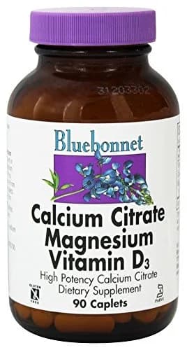 Bluebonnet Calcium Citrate Magnesium Plus Vitamin D, 90 Caplets
