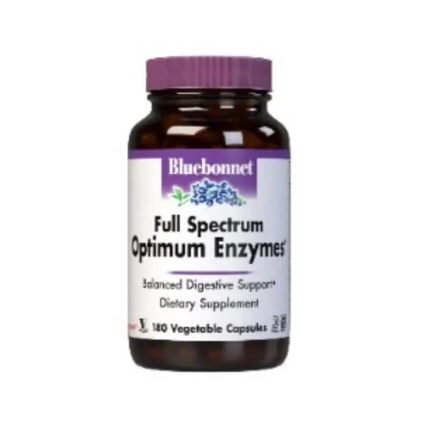 Bluebonnet Full Spectrum Optimum Enzymes, 180 Vegetarian Capsules