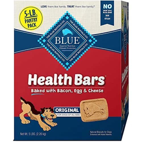Blue Buffalo Health Bars Crunchy Dog Treats, Bacon, Egg & Cheese (5 lb, 2 Pack)