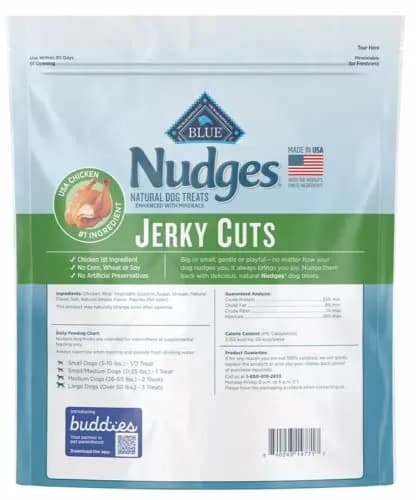 Blue Buffalo Nudges Jerky Cuts Natural Dog Treats, Chicken (40 oz)