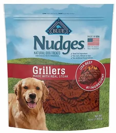 Blue Buffalo Nudges Grillers Steak-Flavored Natural Dog Treats, 48 oz