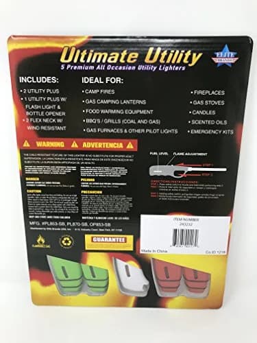 Ultimate Utility Premium All-Occasion Lighters, Pack of 5