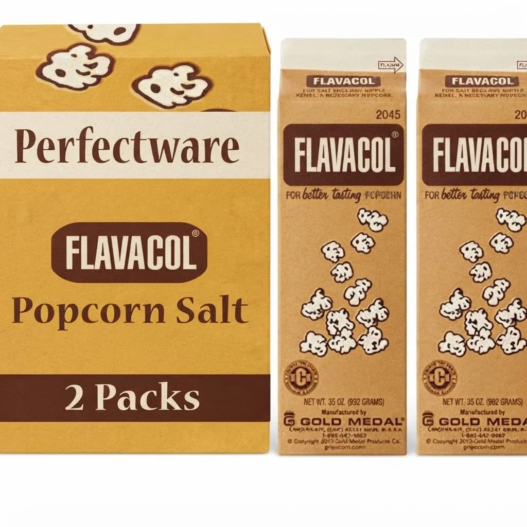 Gold Medal Flavacol Movie Theater Popcorn Salt, 35 oz (2-Pack)