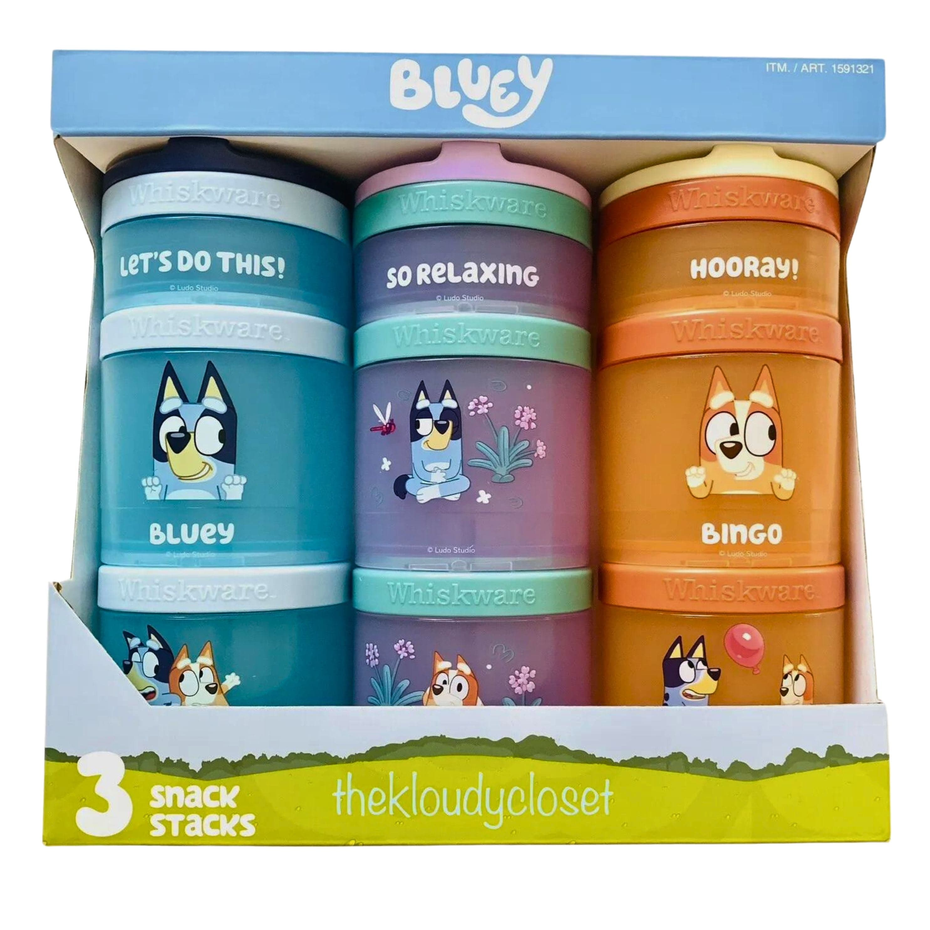 Bluey Whiskware Snack Containers, Set of 3