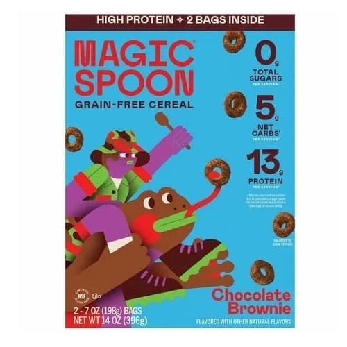 Magic Spoon Chocolate Brownie Grain-Free Cereal, 14 oz