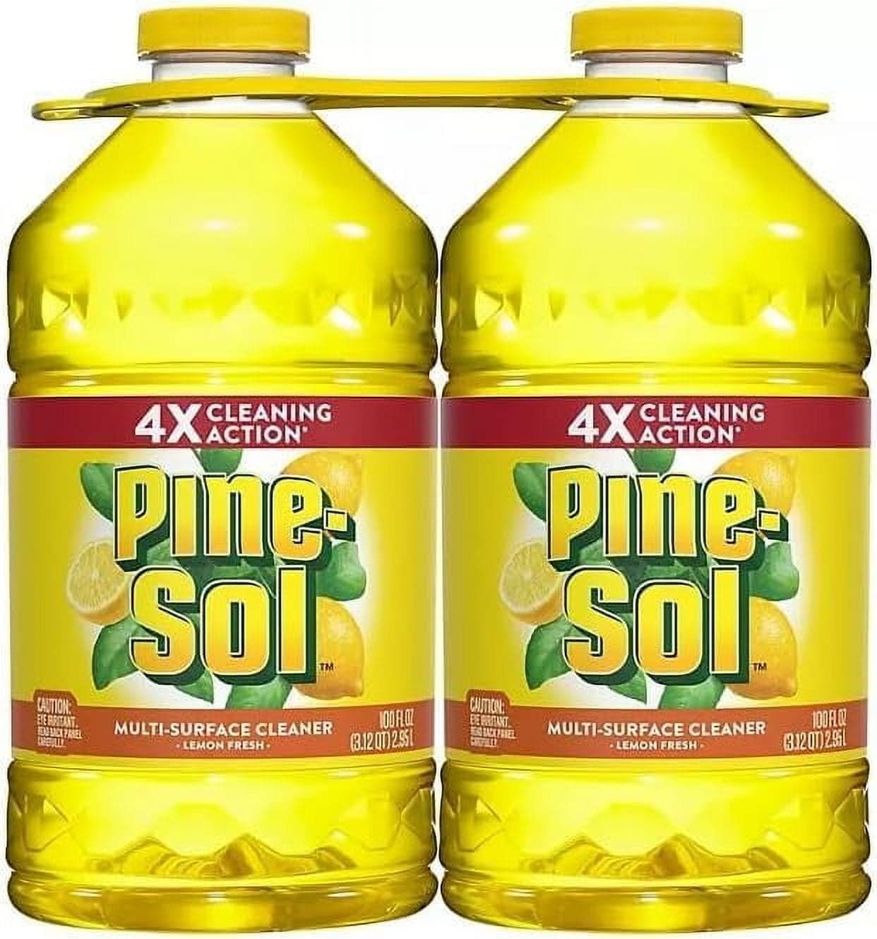 Pine-Sol Multi-Surface Cleaner, Lemon Fresh, 100 oz Bottles (2-Pack)