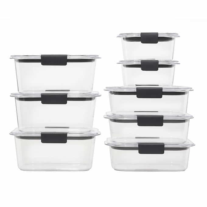 Rubbermaid Brilliance Food Storage Containers, 16-Piece Set
