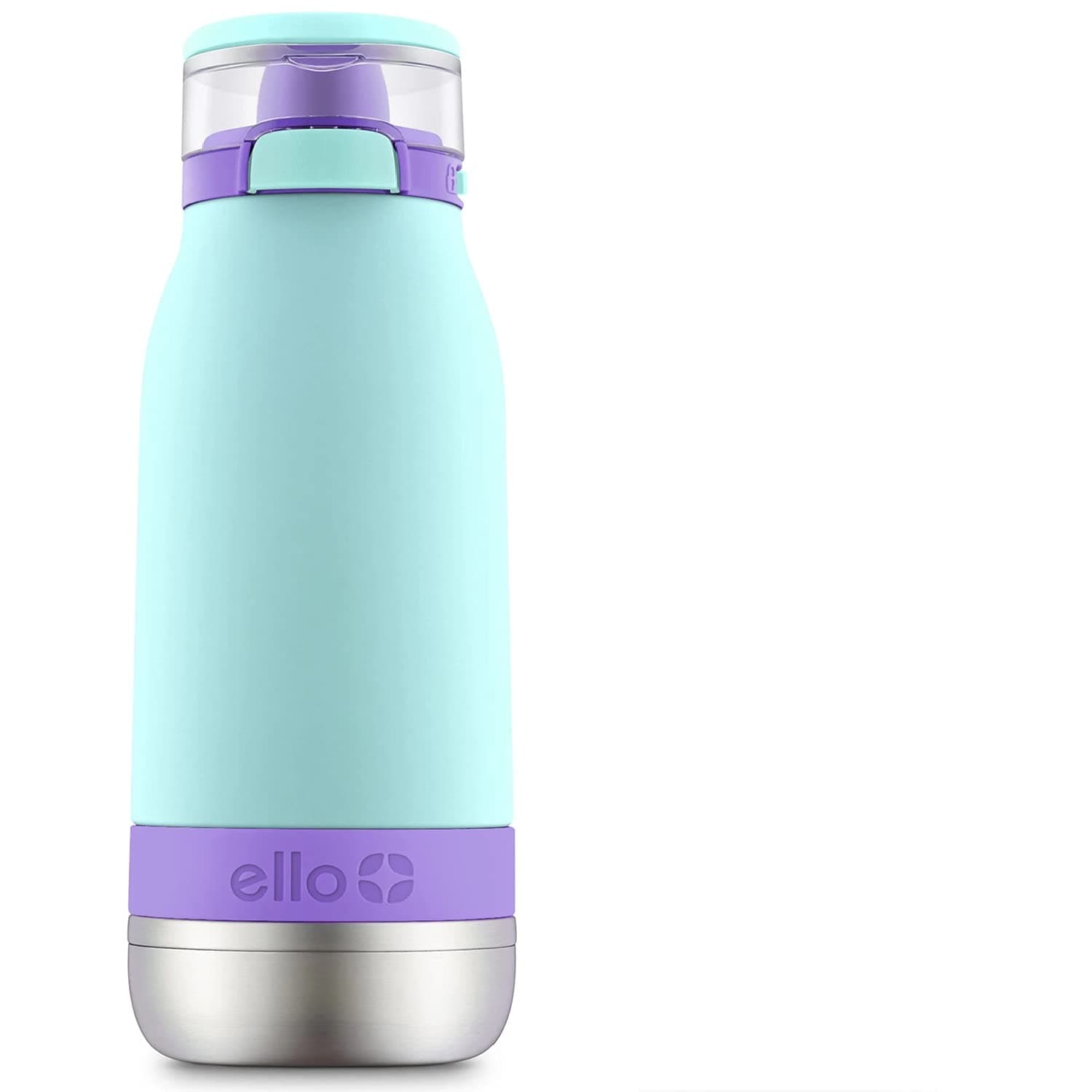 Ello Emma Vacuum-Insulated Stainless Steel Kids Water Bottle, 14 oz (Mint)