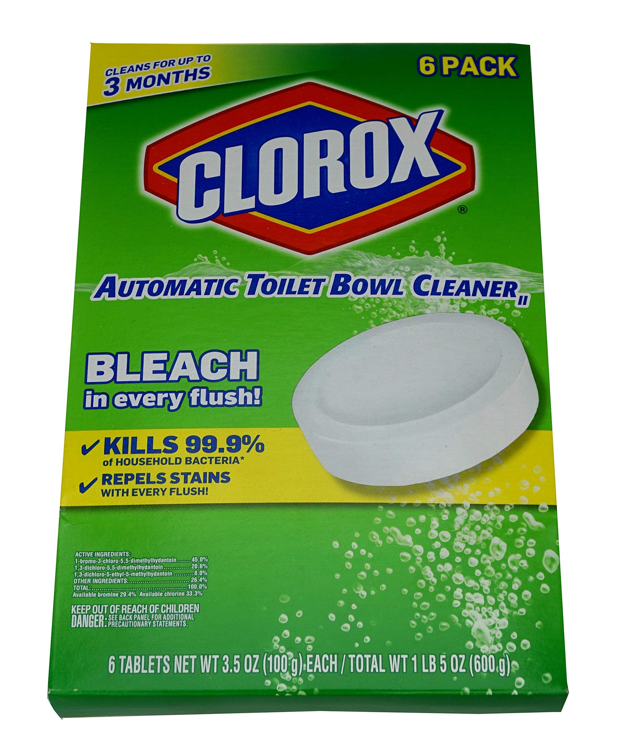 Clorox Automatic Toilet Bowl Cleaner, 6-Count