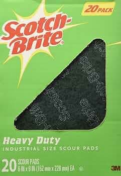 Scotch-Brite Heavy Duty Scouring Pads, 6" x 9" (20-Pack)