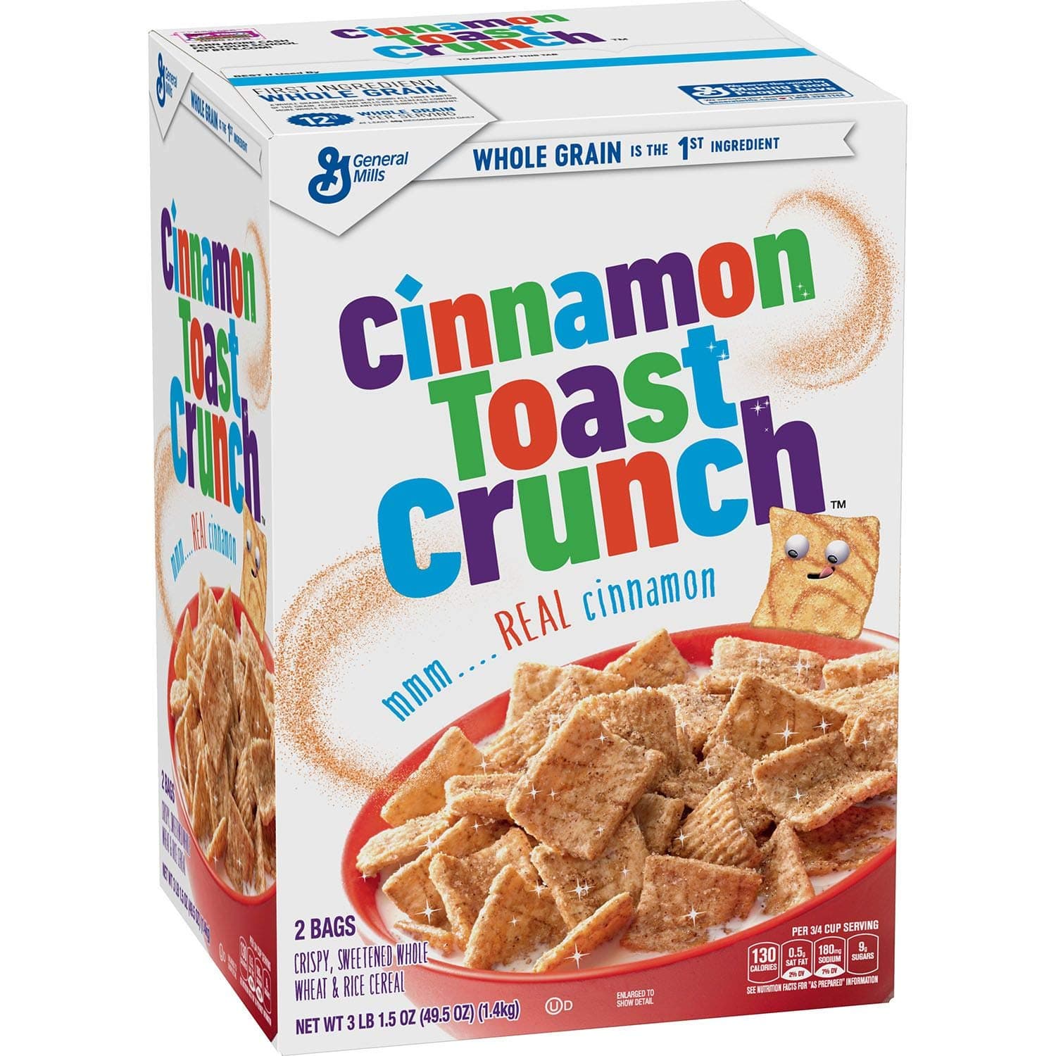 Cinnamon Toast Crunch Breakfast Cereal, 49.5 oz Box